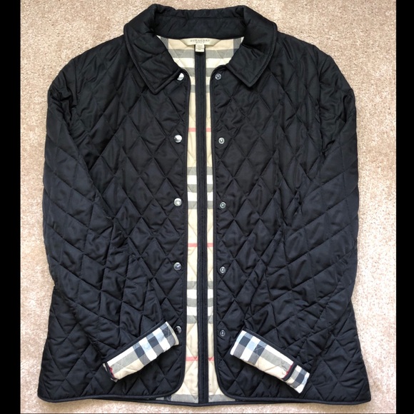 Burberry Jackets & Blazers - 🎉HP🎉 Burberry Brit Black Quilted Jacket 🖤